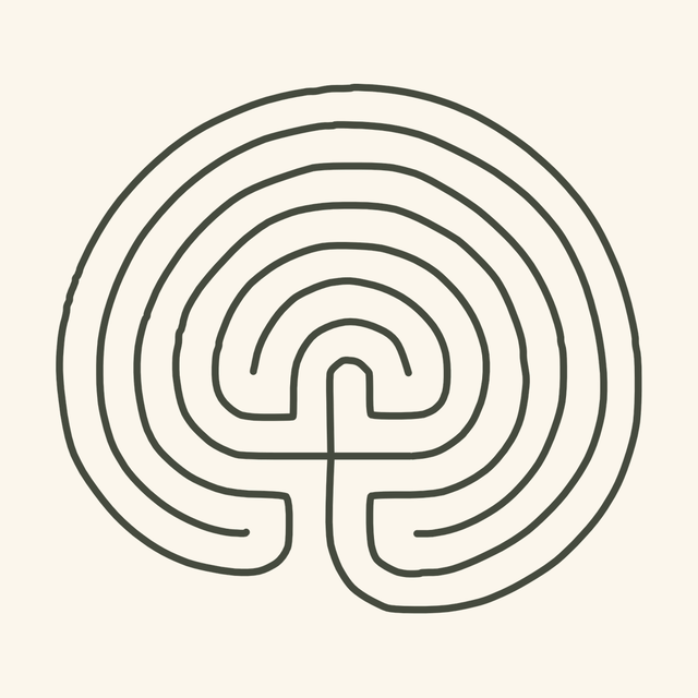 Classical seven-circuit labyrinth